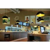 pendant light led e27 40 w slv forchini 155520 black silver