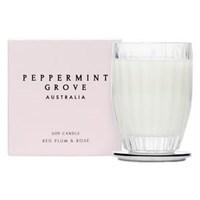 Peppermint Grove Australia Small Soy Candle - Red Plum &amp; Rose 60g