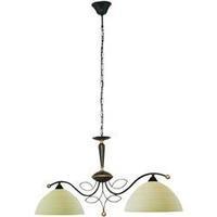 Pendant light HV halogen E27 120 W EGLO BELUGA 89134 Champagne, Brown antique