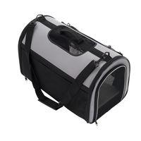 pet carrier freedom with side extension black grey 50 x 29 x 32 cm l x ...