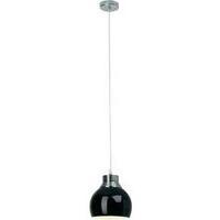 Pendant light Energy-saving bulb E27 53 W Brilliant Ina 07770/06 Black