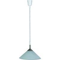 Pendant light Energy-saving bulb E27 100 W Brilliant Ariana 73578/13 Iron, Alabaster