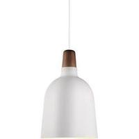 Pendant light HV halogen, LED E27 12 W Nordlux Karma 20 78343001 White, Walnut