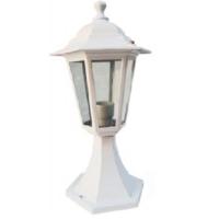 Pedestal Lantern - White