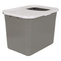Petmate Top Entry Cat Litter Box - Anthracite & Light Grey