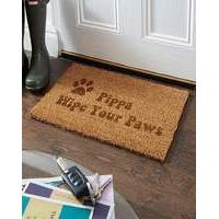 Personalised Paw Print Coir Doormat