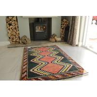 Persian Gabbeh Green Wool Rug