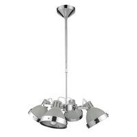 Pendant Light 4 Light Grey Shades Chrome