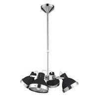 Pendant Light 4 Shade Black ShadeChrome