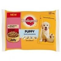 Pedigree Pouch Jelly Puppy Chicken & Rice / Beef & Rice 4x100g (Pack of 13)