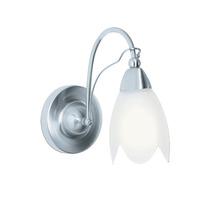 petal satin silver 1 lamp wall light