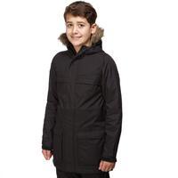 peter storm kids unisex waterproof parka black