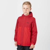 peter storm boys insulated waterproof jacket red