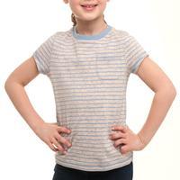 Peter Storm Girl\'s Neppy Yarn Pocket T-Shirt, Blue