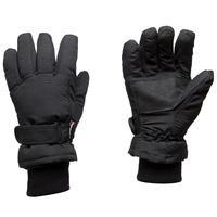 Peter Storm Kids\' Microfibre Waterproof Gloves - Black, Black