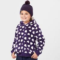 peter storm girls heart fleece purple