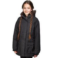 peter storm girls waterproof parka black