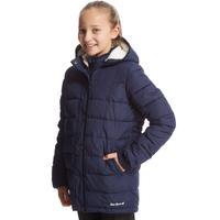 peter storm girls katie long insulated jacket navy