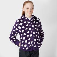 peter storm girls heart fleece purple