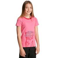 peter storm girls cool cat t shirt pink