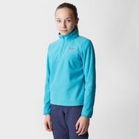 peter storm girls coniston 2 half zip fleece turquoise