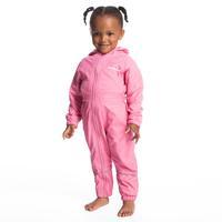 peter storm infants fleece lined waterproof suit pink