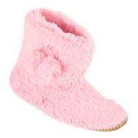 Peter Storm Girls\' Saskia Full Fur Slipper Boots - Pink, Pink