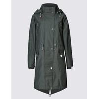 Per Una Cotton Rich Parka with Stormwear