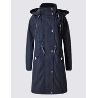 per una cotton rich parka with stormwear