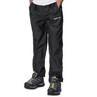 peter storm kids unisex packable pants black