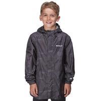 peter storm boys camo packable jacket grey