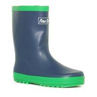 peter storm boys trim wellies blue