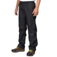 peter storm kids unisex waterproof over trousers black