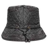 peter storm womens betty quilted bucket hat black black