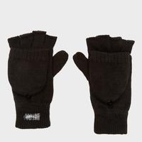 peter storm womens thinsulate fingerless converter gloves black black