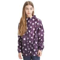 peter storm girls patterned packable jacket purple purple