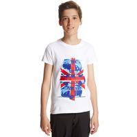 peter storm boys camper t shirt white white