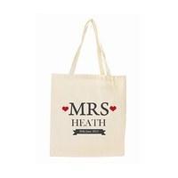 Personalised Mrs Cotton Tote Bag