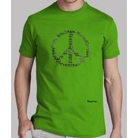 peace shirt guy, manga short, green meadow