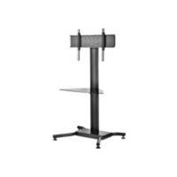 Peerless-AV Stand with Tinted Glass Shelf for 32-65 Flat Panel Displays