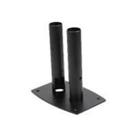 peerless av modular series dual pole free standing floor plate