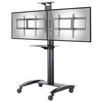 Peerless-AV Video Conference Cart w/Metal Shelf for Two 40 to 55