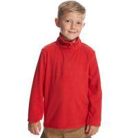 peter storm kids unisex coniston half zip fleece red