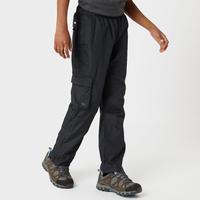 peter storm kids unisex storm waterproof trousers black