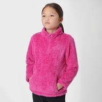 Peter Storm Girls\' Teddy Half-Zip Fleece, Pink