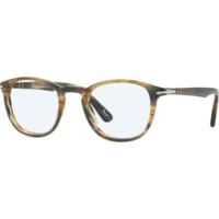 persol po3143v 1049 brown striped grey