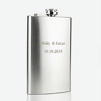 Personalized Stainless Steel Hip Flasks 10-oz Flask