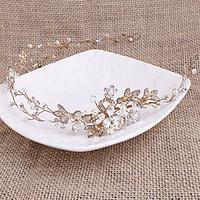 Pearl Rhinestone Headpiece-Wedding Headbands 1 Piece