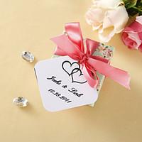 Personalized Favor Tags - Double Heart (set of 36)