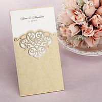 Personalized Wedding Invitation With Laser-cut Pattern - Set of 50 (More Colors)